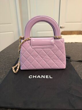 CHANEL | Bags | Chanel Lavender Quilted Mini Tophandle Bag With Gold ...